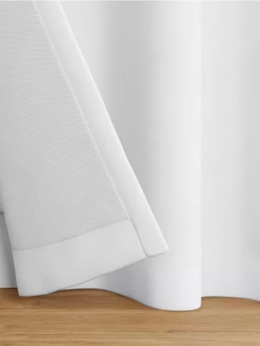 2 NEW  50"x84" Blackout Aruba Curtain Panels White - Threshold: OEKO-TEX Cert
